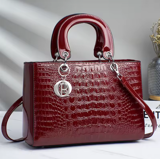 Sac à Main Effet Peau de Croco – Élégance & Luxe Quotidien